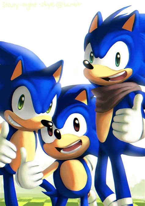 Classic Sonic Modern Sonic Boom Sonic Movie Sonic