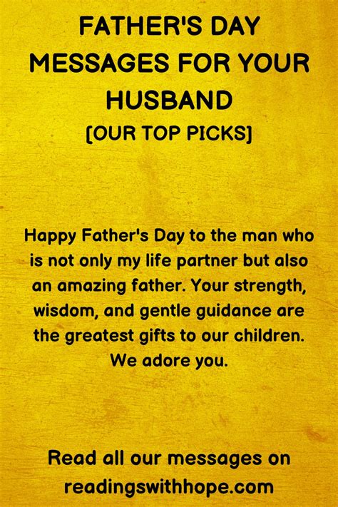 44 Father's Day Messages For Your Husband