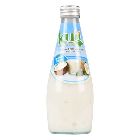 4 Pack Kuii Drinks Coconut Milk With Nata De Coco Original 290mL