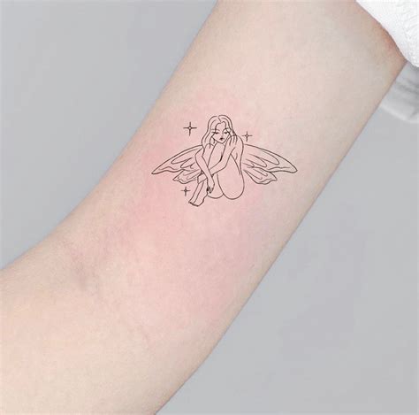 Angel Temporary Tattoo, Fairy Tattoo, Waterproof Sticker, Symbol Tattoo ...