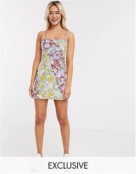 Wednesdays Girl Mini Cami Dress In Summer Floral Asos