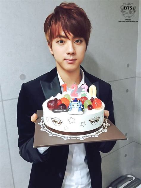 Jin Holding Vs Cake Bts Cake Bts Birthdays Bts Jin