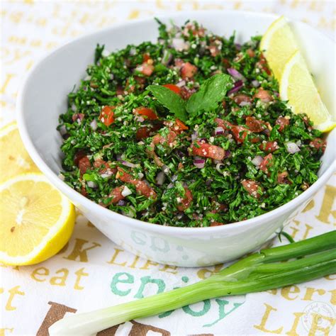 Lebanese Tabouli Salad Tabbouleh Tia Reed