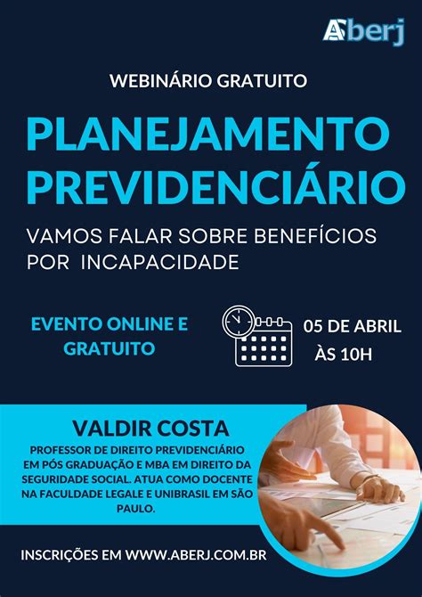 Webinário Planejamento Previdenciário Vamos Falar sobre Benefícios