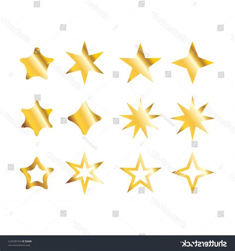 Gold Star Vector at Vectorified.com | Collection of Gold Star Vector ...