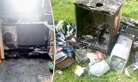 Dishwasher Warning Appliance Bursts Into Flames And Explodes Forcing