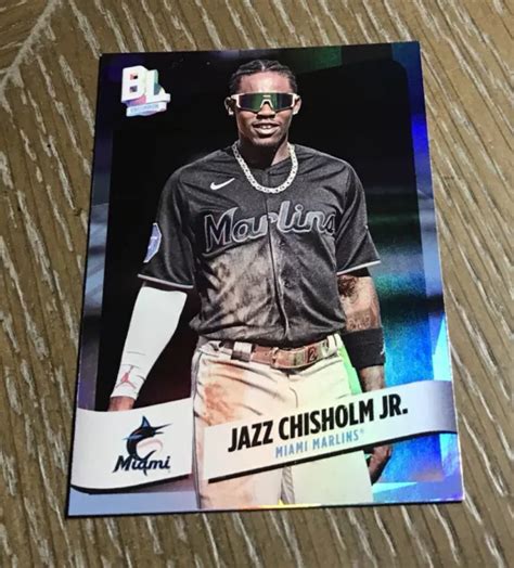 Jazz Chisholm Jr Big League Baseball Chrome X Topps Marlins