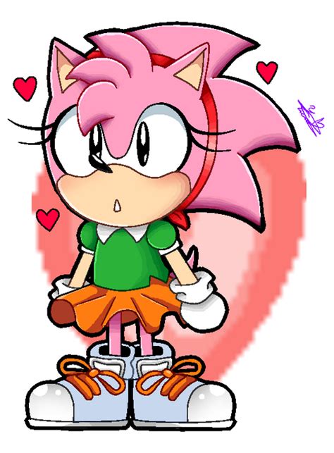 Classic Amy Rose By Gemyazz On Deviantart