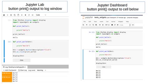 Logging Print Output Going To Log Window Instead Of Cell In Jupyter Lab Stack Overflow