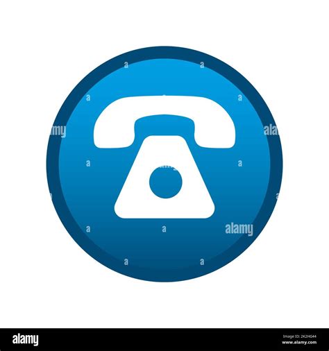 Round Media Phone Icon On White Background Vector Stock Photo Alamy