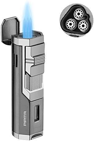 Pipita Briquet Torche Coupe Vent Triple Jet Flamme Briquet Au Gaz