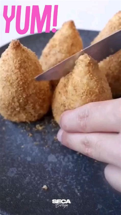 Coxinha De Frango Requeij O E Massa De Mandioca Na Air Fryer Fit