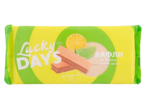 Вафли Lucky Days со вкусом лимон-лайм | отзывы