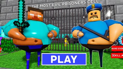 Herobrine Barrys Prison Run Scary Obby Walkthrough Full Game Roblox