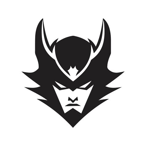 dark knight mascot logo ,hand drawn illustration. Suitable For Logo, Wallpaper, Banner ...