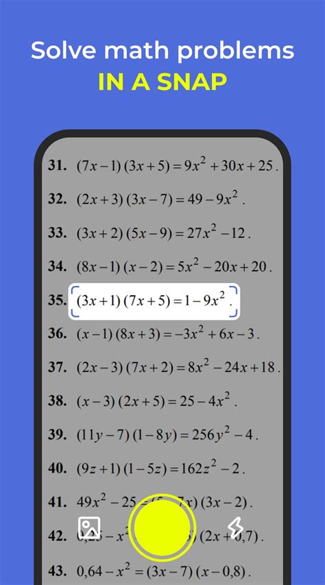 Math Solver Camera Helper Para Android Descargar