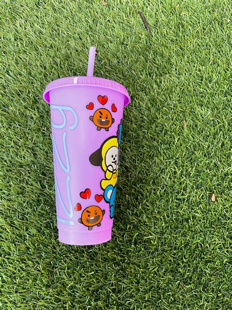 BT21 Shooky Customized Cold Color Changing Cup 240z Cold Cup Etsy