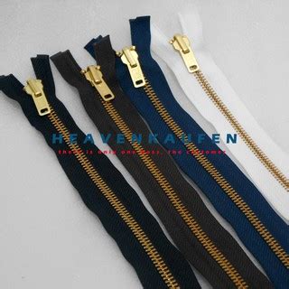 Jual Resleting Ykk Besi Inchi Cm Gold Bolak Balik Gigi Emas