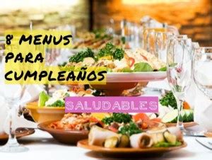 8 Menus saludables para Cumpleaños