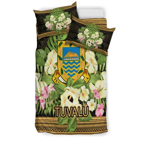 Tuvalu Bedding Set Polynesian Gold Patterns Collection