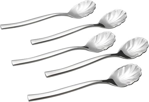 Amazon Xowine 12 Pieces Stainless Steel Shell Shape Sugar Spoon