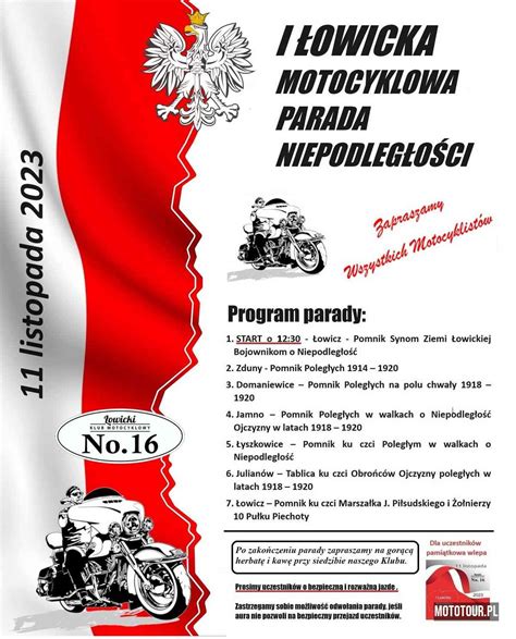 I Owicka Motocyklowa Parada Niepodleg O Ci Owicki Klub