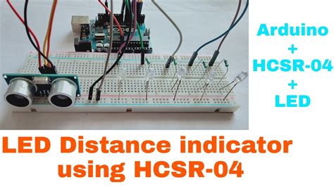 LED Distance Indicator Using Ultrasonic Sensor Arduino Ultrasonic