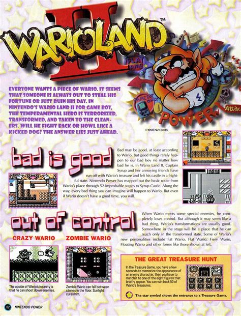 Wario Land 2 guide in Nintendo Power Vol. 106