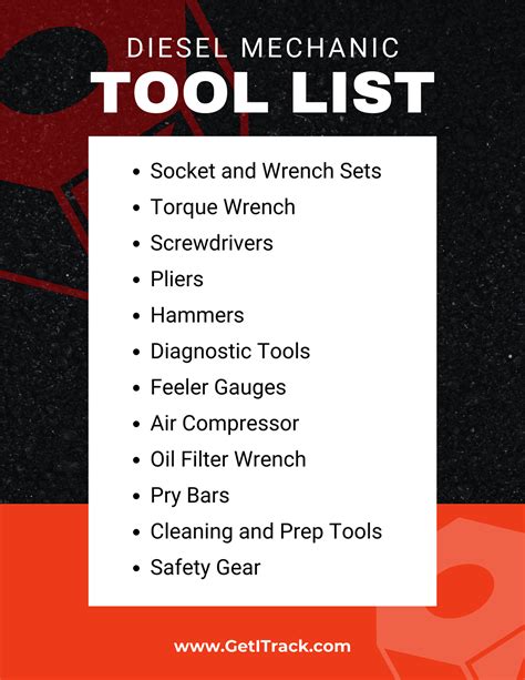 Diesel Mechanic Tools List: A Comprehensive Guide - ITrack News