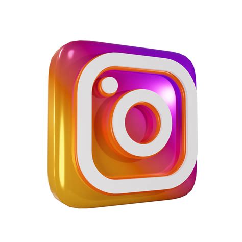 Icono De Renderizado 3d De Instagram Brillante 9673731 PNG