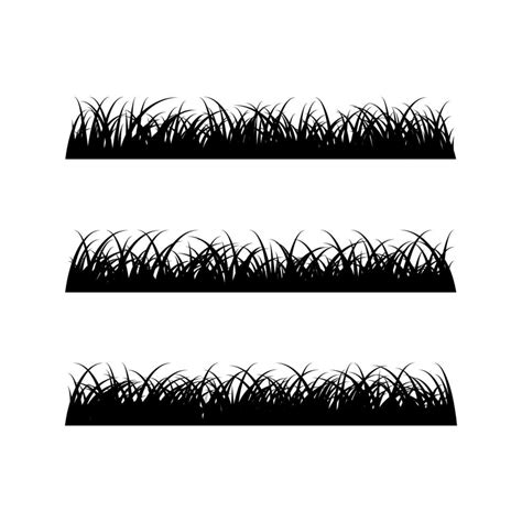 set of silhouette grass vector collection 20864458 Vector Art at Vecteezy