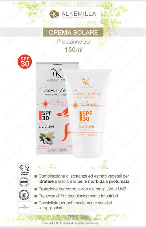 Acquista Crema Solare Alkemilla Media Protezione Spf