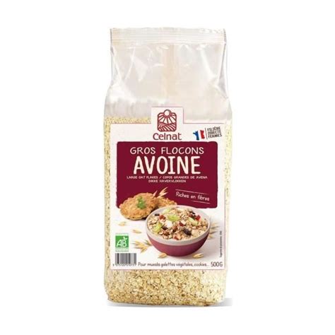 CELNAT Flocons d avoine épais bio 500 g Cdiscount Au quotidien