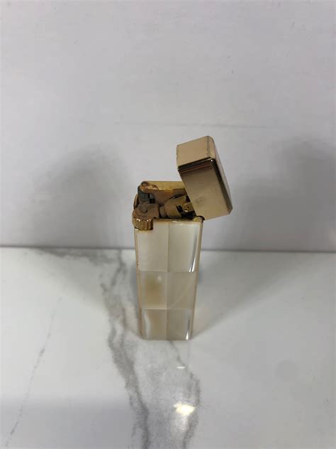 Flame Crest Mother Of Pearl Butane Lighter In Original Box Etsy