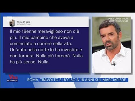 Roma Travolto E Ucciso A Anni Sul Marciapiede La Vita In Diretta