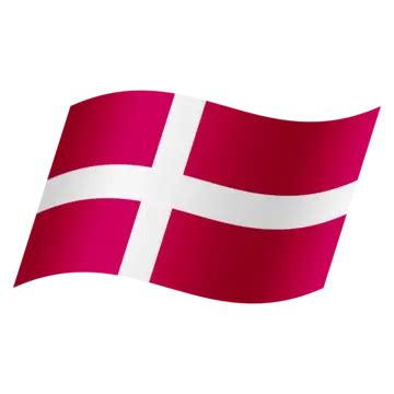 Danish National Flag Simple Transparent Design Country Flag Nation