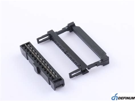 Разъем IDC-24F, 24 pin, "мама" 2.54х2.54мм, на шлейф 1.27мм, HSM C3001 ...
