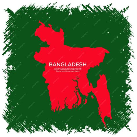 Premium Vector | Bangladesg green and red flag concept background