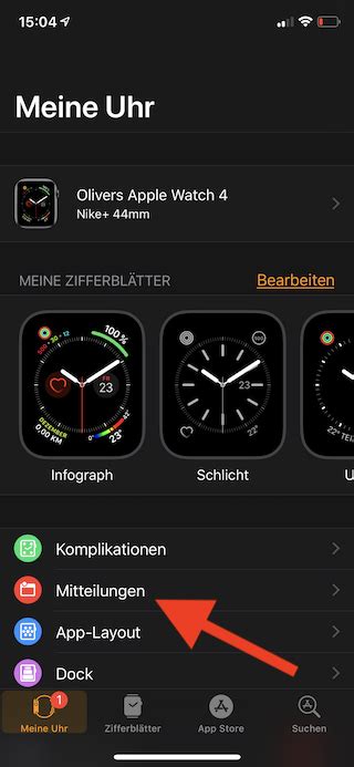 Mitteilungen Auf Der Apple Watch Einstellen APFELHIRN De