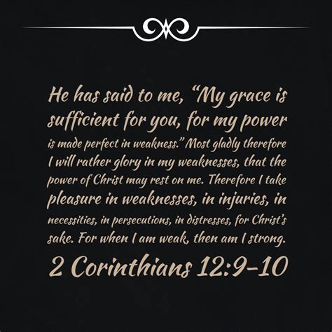 2 Cor 12:9-10 – My Grace - Encouraging Bible Verses