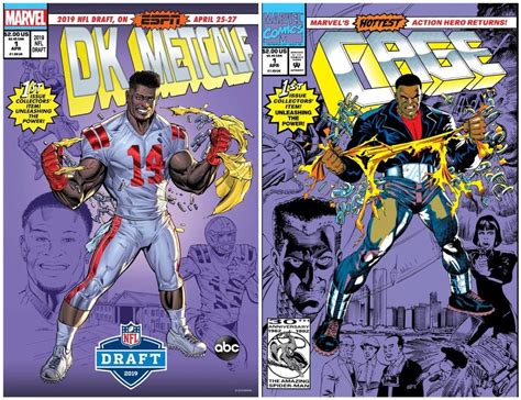 NFL SuperPro Marvel And ESPN Homage Classic Comic Covers For Football