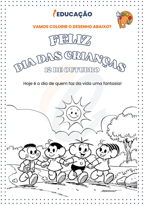 Desenho Para Colorir Dias Das Crianças
