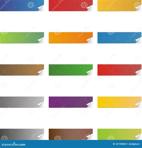 Blank Sticker Icons Royalty Free Stock Photos Image 32190808