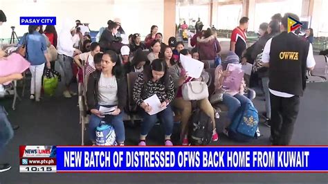 New Batch Of Distressed OFWs Back Home From Kuwait Video Dailymotion