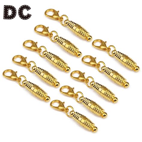 Dc Gold Color Stainless Steel Magnetic Clasps Mm Mm Double Hole