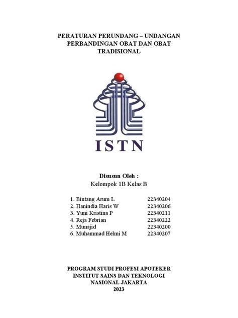 Registrasi Obat Tradisional | PDF