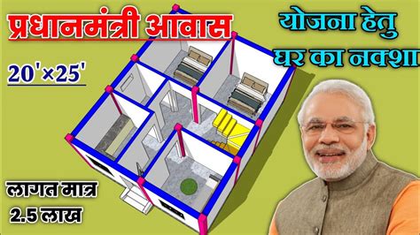 Pradhan Mantari House Plan Pm Awas Yojana Youtube