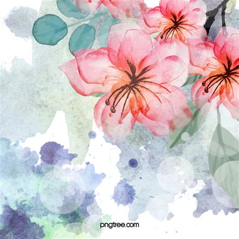 Free Watercolor Flowers Background | Best Flower Site