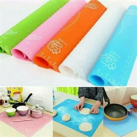 Jual ALAS ADONAN SILMAT SILIKON MAT 70x50CM GILING TATAKAN BAKING ROTI