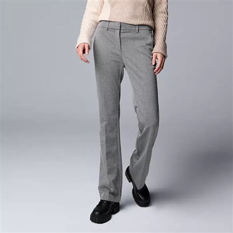 Petite Simply Vera Vera Wang High Rise Flare Trouser